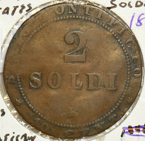 Vatican 1867 2 Soldi Papal States 298104 combine shipping