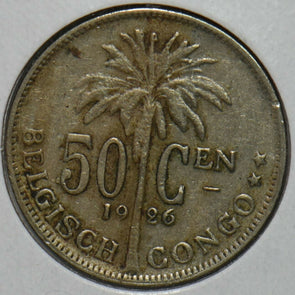 Belgium Congo 1926 50 Centimes 151975 combine shipping