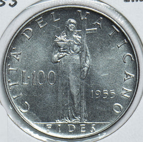Vatican 1955 100 Lire 299017 combine shipping