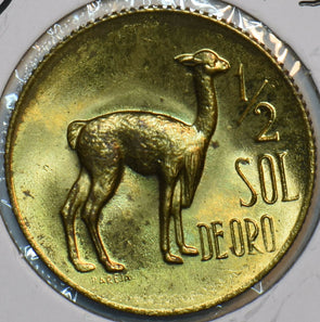 Peru 1967 1/2 Sol Llama animal 152352 combine shipping