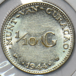 Netherlands Antilles 1944 D 1/10 Gulden Curacao 151329 combine shipping