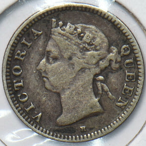 Hong Kong 1890 KU 5 5 Cents 293886 combine shipping