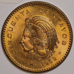 Mexico 1959 50 Centavos Eagle animal 240699 combine shipping