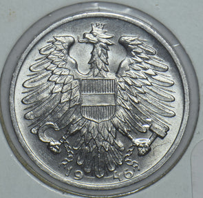 Austria 1946 Man Posing Schilling Eagle animal 290929 combine shipping
