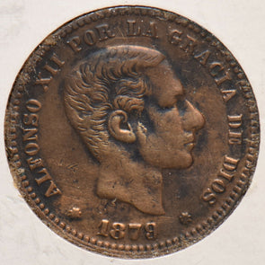 Spain 1879 5 Centimos 902473 combine shipping