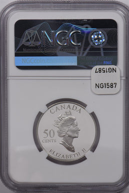 Canada 2001 50 Cents Silver NGC Proof 70 Ultra Cameo Newfoundland Perfect 70 NG1