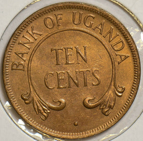 Uganda 1966 10 Cents 152961 combine shipping