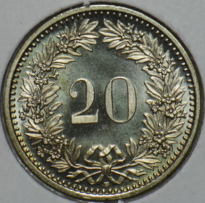 Switzerland 1994 20 Rappen Gem BU 152238 combine shipping
