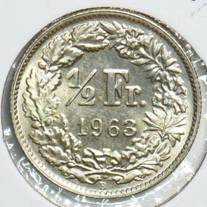 Switzerland 1963 1/2 Franc 240605 combine shipping