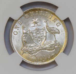 Australia 1916 M Shilling silver NGC MS61 NG0697 combine shipping