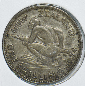 New Zealand 1934 Shilling 298676 combine shipping