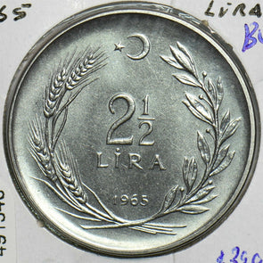 Turkey 1965 2 1/2 Lira BU 491346 combine shipping