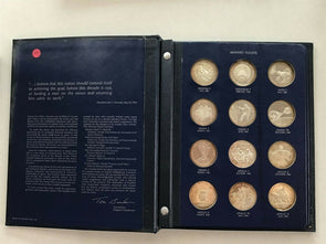 1970 ~90 America in spce sterling silver proof set silver ASW 19.4ozt of pure s