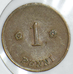 Finland 1919 Penny Lion animal 290988 combine shipping