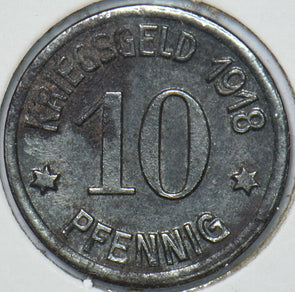 German States 1918 10 Pfennig Coblenz 296535 combine shipping