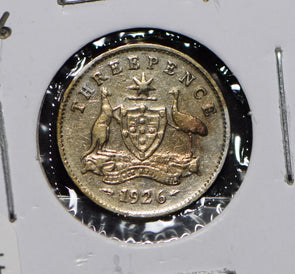 Australia 1926 3 Pence Kangaroo animal Moorhen  191241 combine shipping