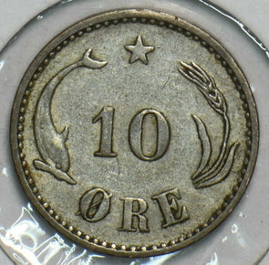 Denmark 1905 10 Ore Dolphin animal 197215 combine shipping