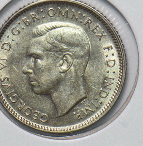 Australia 1943 6 Pence Kangaroo animal Ostrich Georgivs VI 902216 combine shippi