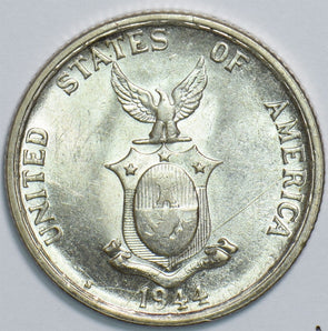 Philippines U.S. (1898-1946) 1944 50 Centavos Silver Eagle 491540 combine shippi