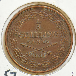Sweden 1845 1/3 Skilling S0327 combine shipping