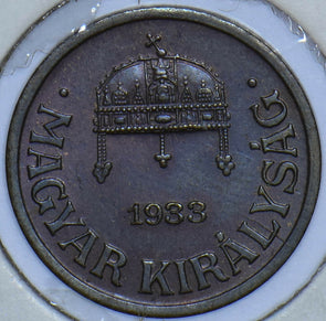 Hungary 1933 1 Filler  290514 combine shipping