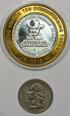 1990 's Casino Chip Token silver Sam Boyd's California gaming token. Silver. Dr