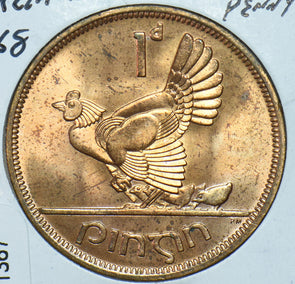 Ireland 1968 Penny Hen with chicks animal 191367 combine shipping