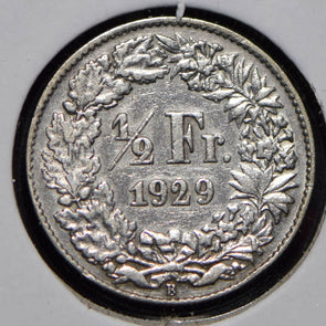 Switzerland 1929 1/2 Franc  150059 combine shipping