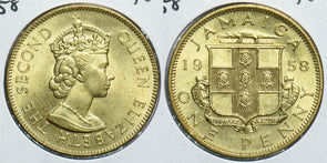 Jamaica 1958 Penny 198492 combine shipping