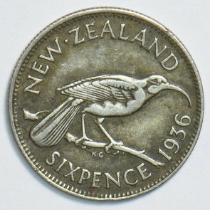 New Zealand 1936 6 Pence Bird animal 198021 combine shipping