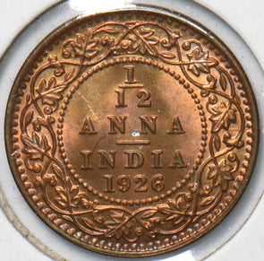 British India 1926 1/12 Anna 192924 combine shipping