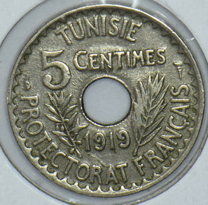Tunisia 1919 AH 1337 5 Centimes Emu 191429 combine shipping