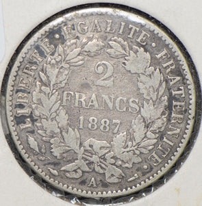 France 1887 2 Francs  290630 combine shipping