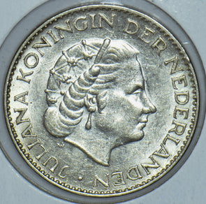 Netherlands 1956 Gulden Lion animal 150436 combine shipping