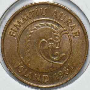 Iceland 1981 50 Aurar Shrimp animal Horse 192338 combine shipping