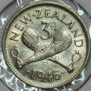 New Zealand 1946 3 Pence 196443 combine shipping