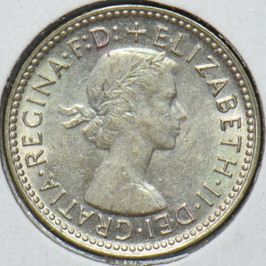Australia 1956 6 Pence Kangaroo animal Emu 192746 combine shipping