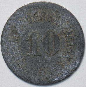 Germany 1917 10 Pfennig Darmstadt 192871 combine shipping