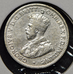Australia 1924 3 Pence Kangaroo animal Emu  292017 combine shipping
