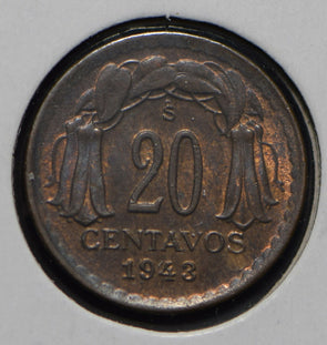 Chile 1943 20 Centavos  191081 combine shipping