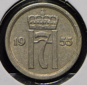 Norway 1955 25 Ore  900270 combine shipping