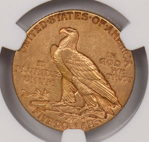 1911 5 Dollar Indian Head gold NGC AU 55 NG1025 combine shipping