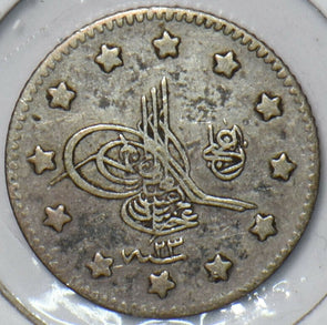 Turkey 1908 AH 1293 2 Kurush 195393 combine shipping