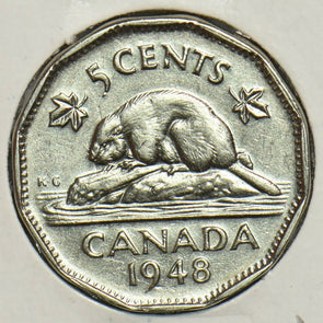 Canada 1948 5 Cents Beaveranimal 904368 combine shipping