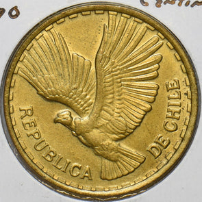 Chile 1970 10 Centesimos Condor animal 152736 combine shipping