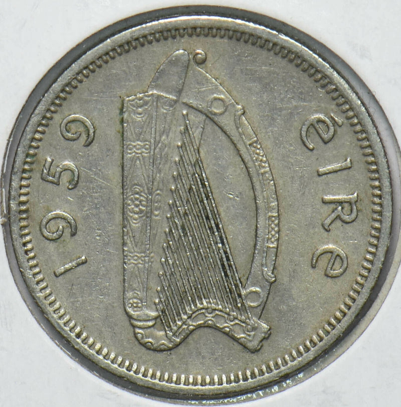 Ireland 1959 Shilling Bull animal 902137 combine shipping