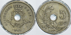 Belgium 1903 5 Cents 198352 combine shipping