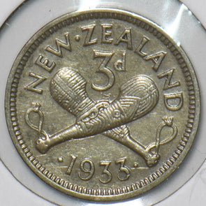 New Zealand 1933 3 Pence 151400 combine shipping