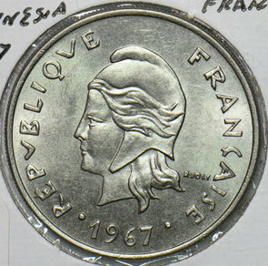 French Polynesia 1967 20 Francs 240420 combine shipping