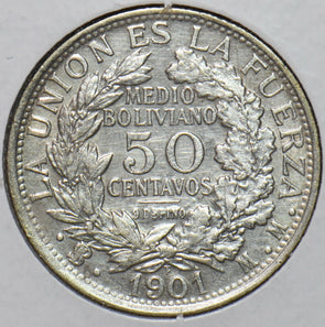 Bolivia 1901 50 Centavos Eagle animal 295889 combine shipping